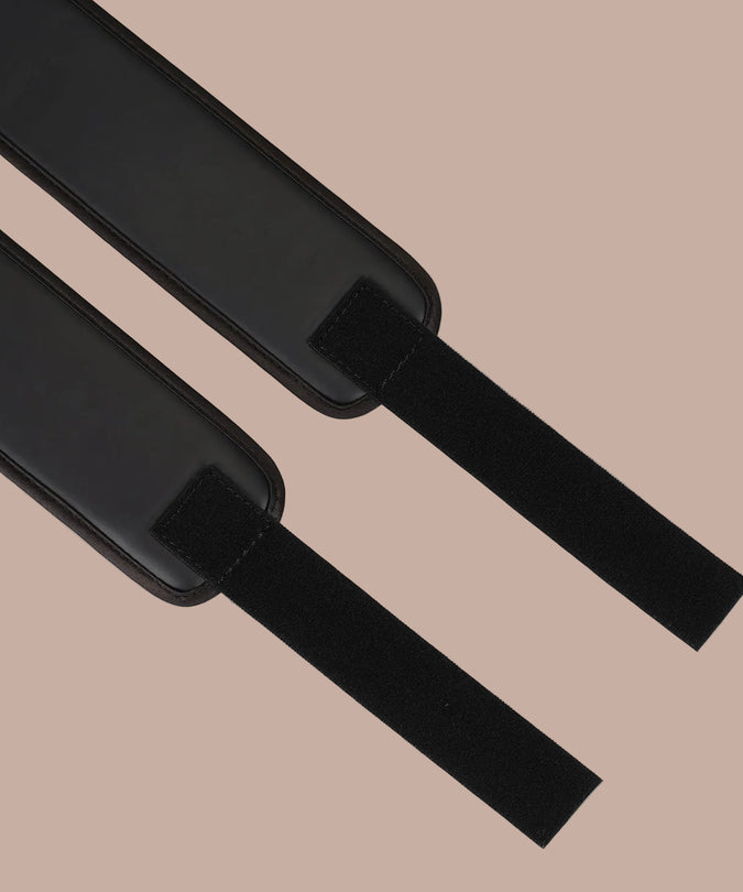 Liebe Seele Vegan Fetish Wrist to Thigh Cuffs – Black