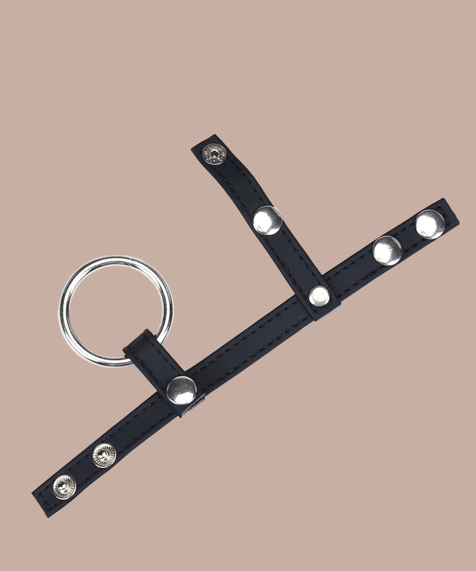 Liebe Seele Vegan Fetish Cock Ring with 3 Rings – Black