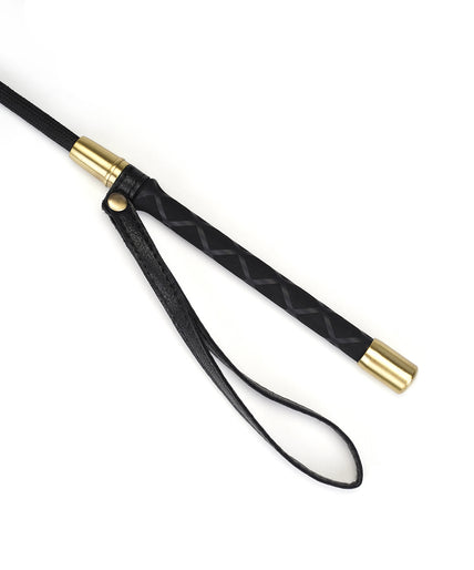 Liebe Seele Lace and Velvet Riding Crop – Victorian Garden Dark Red