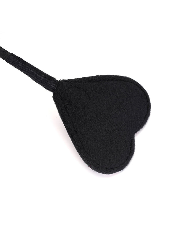 Liebe Seele Lace and Velvet Riding Crop – Victorian Garden Dark Red