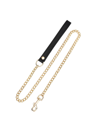 Liebe Seele Dark Secret Leren Halsband met Ketting