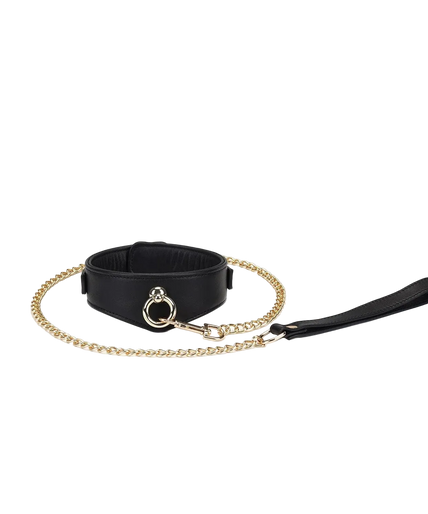 Liebe Seele Dark Secret Leren Halsband met Ketting