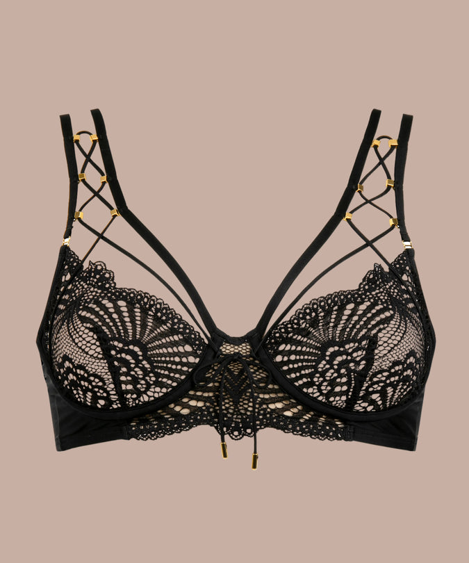 Atelier Amour – Enlace Moi Half Cup Bra Black