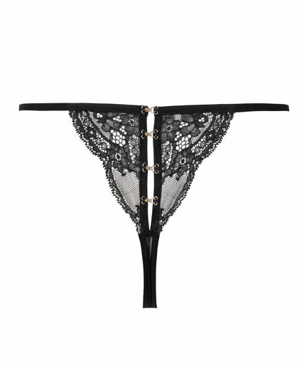 Atelier Amour Évasion Sensuelle Thong – Black
