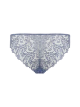 Coco de Mer Elandra Brazilian Knicker in zacht poederblauw