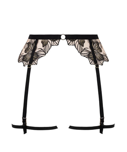 Atelier Amour Fleur Défendue Garter Belt - Black