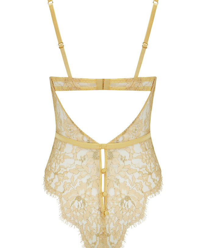 Coco de Mer Fiorella Bodysuit Gold