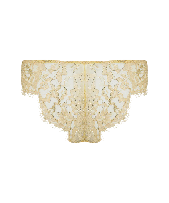 Coco de Mer Fiorella Brazilian Knicker Gold
