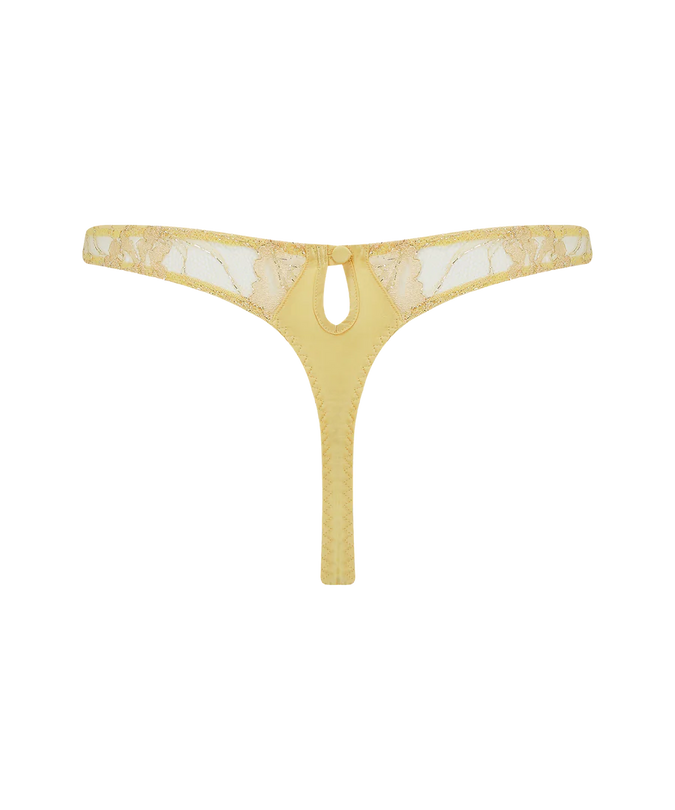 Coco de Mer Fiorella Thong Gold