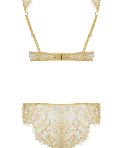 Coco de Mer Fiorella Balcony Bra Gold