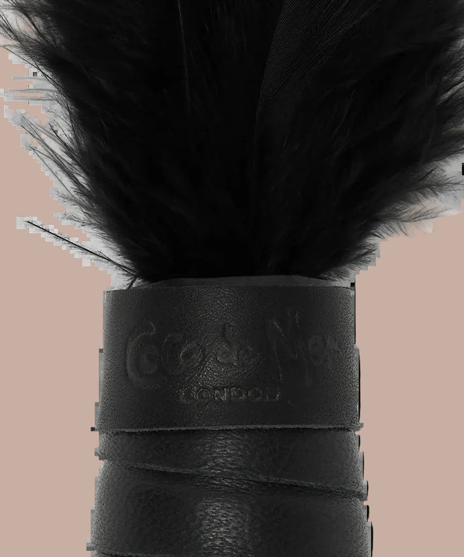 Coco de Mer – Black Leather Feather Tickler