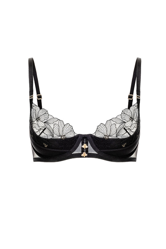 Shikkosa Push Up Bra Honey Bees in Black