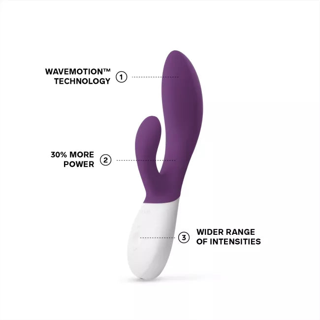Pleasure nummer 22 van LELO: Ina Wave 2 Pruim - Rabbit Vibrator