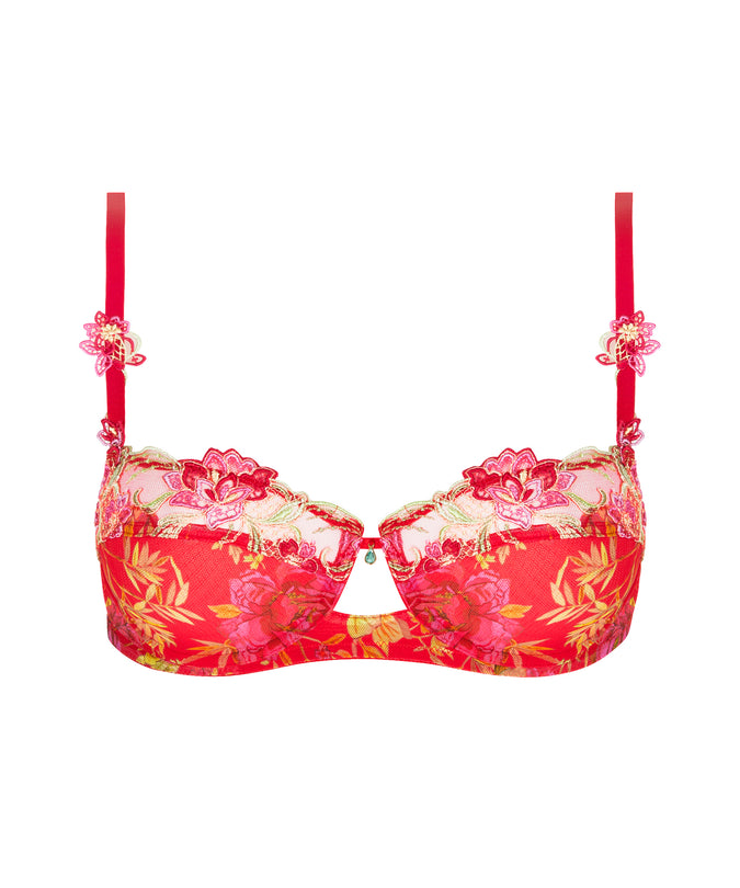 Lise Charmel Balconette Bra Foret Rubis (Beautiful ruby red)