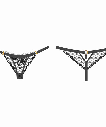 Shikkosa Thong in Black Jessica