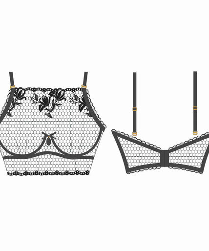 Shikkosa Underwire Bra in Black Jessica
