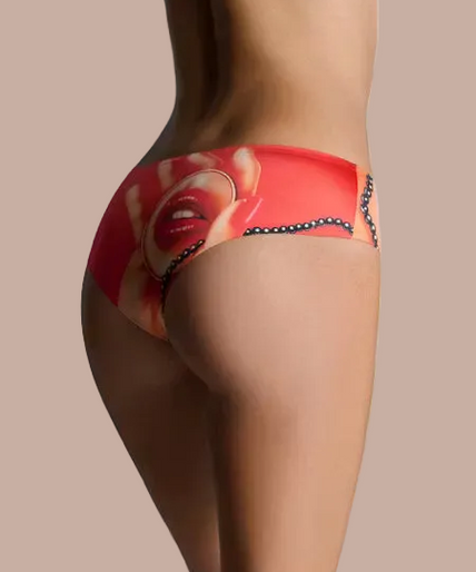Maison Close – Comic Strip Hipster Panty Cherry Red