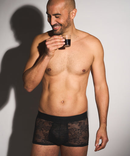 Atelier Amour Men Boxer Lace - Black