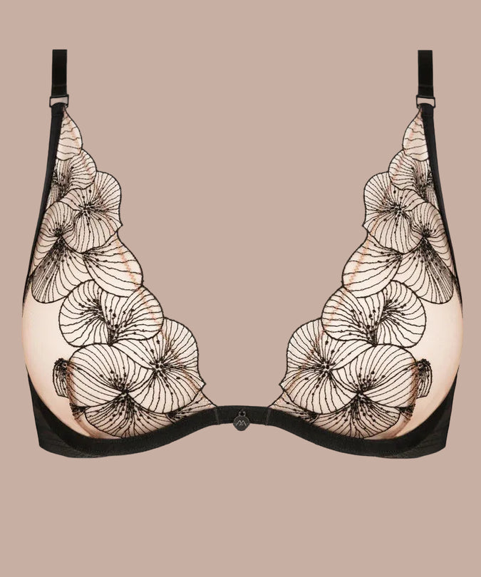 Atelier Amour – Menu Plaisir Triangel BH met Beugel Zwart