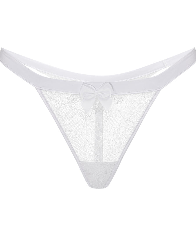 Shikkosa Corset & Thong Madrid in White