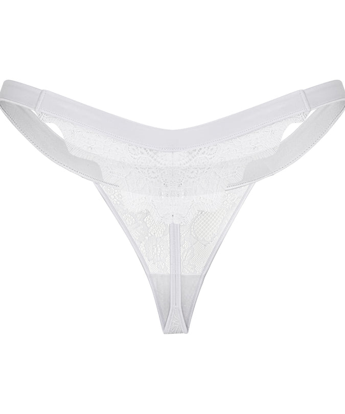 Shikkosa Corset & Thong Madrid in White