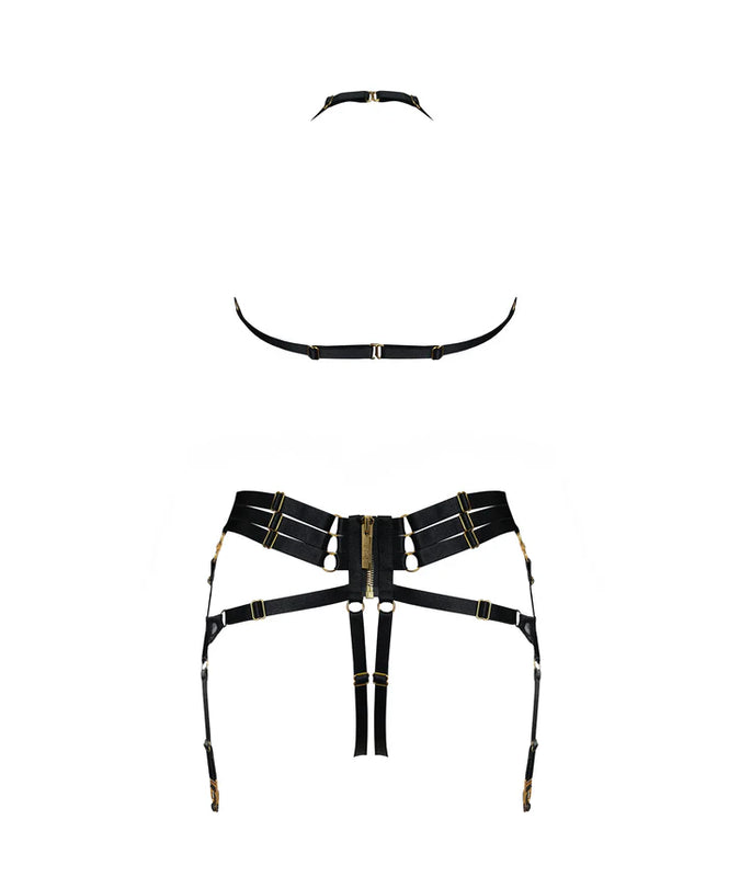 Bordelle Mari Suspender Harness Black