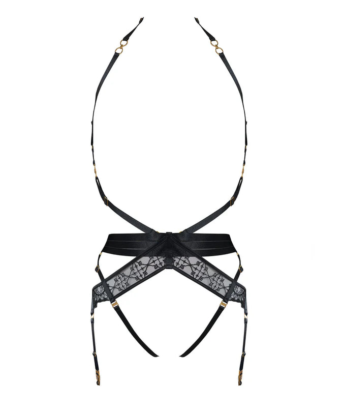 Bordelle Mari Suspender Harness Black