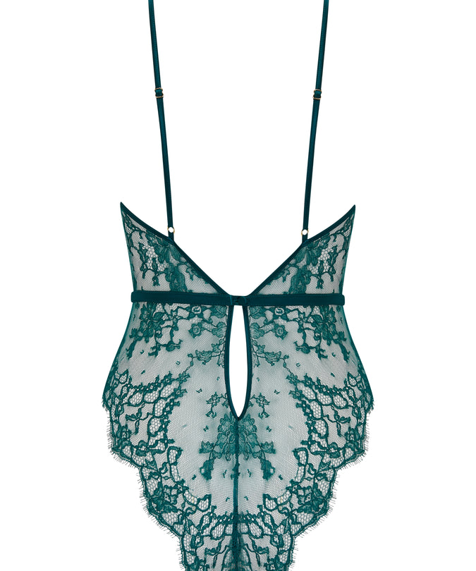 Coco de Mer Nilima Bodysuit in Teal
