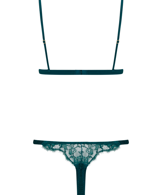 Coco de Mer Nilima triangelbeha in blauw-groen