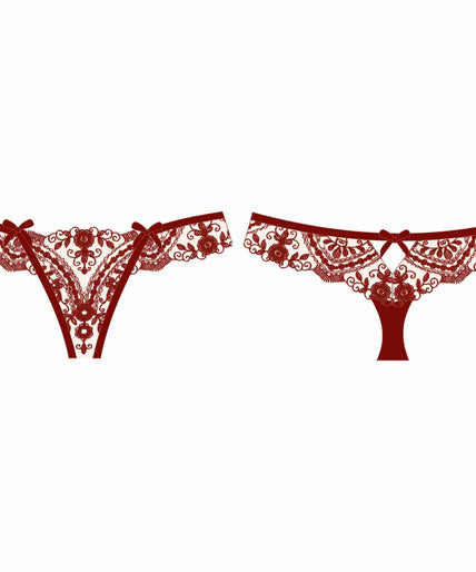 Shikkosa Thong-tatoeage in rood