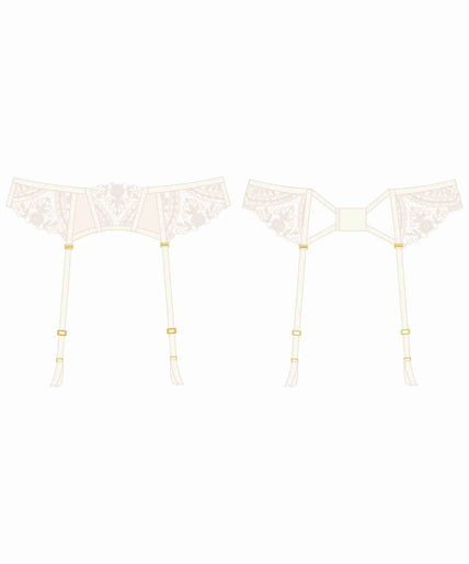 Shikkosa Suspender Tattoo in Ivory White