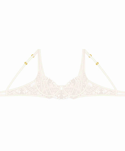 Shikkosa Push Up Bra Tattoo in Ivory White