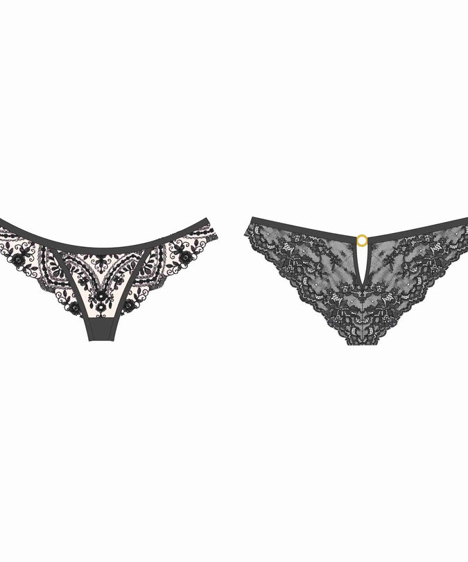 Shikkosa Brief Rio Tattoo in Black