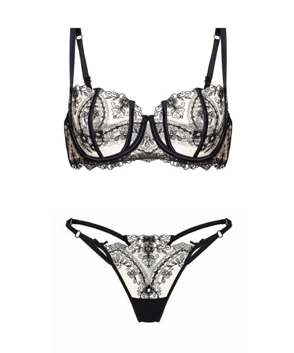 Shikkosa Underwire Bra Tattoo in Black
