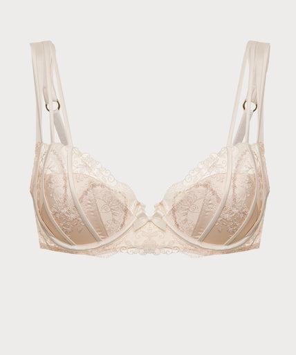 Shikkosa Push Up Bra Tattoo in Ivory White