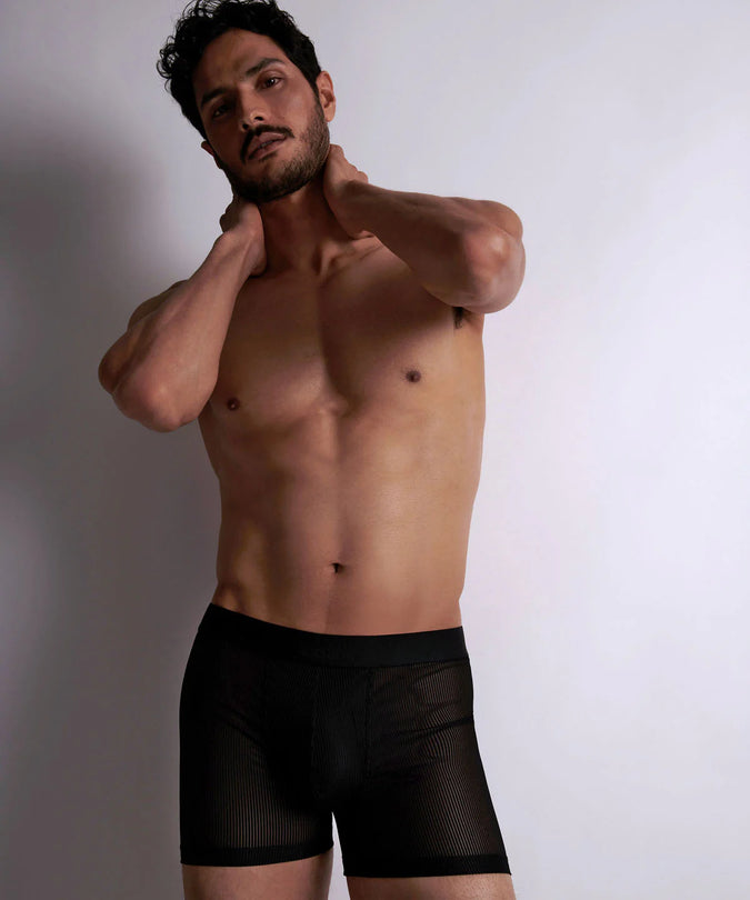 Aubade Men Boxer – Stripes in Black