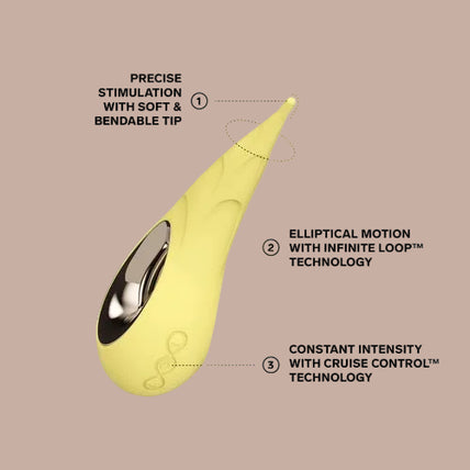 LELO – DOT Cruise Clitoral Stimulator – Lemon Sorbet - by Pleasurements