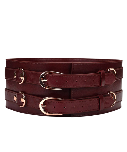 Liebe Seele Wijnrood Luxe Leren Riem