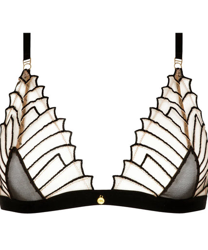 Atelier Amour – Cosmic Dream Triangle Bra - Black