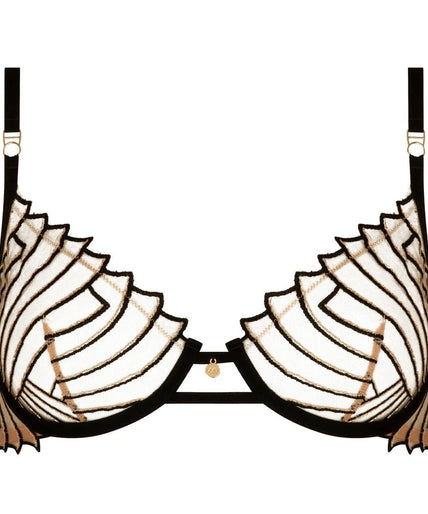 Atelier Amour – Cosmic Dream Demi Cup Bra - Black