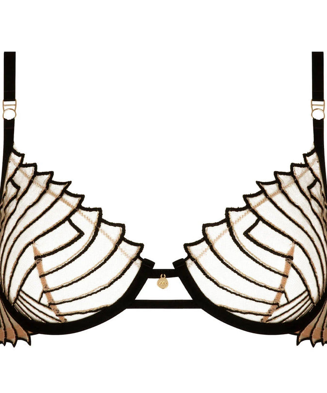 Atelier Amour – Cosmic Dream Demi Cup Bra - Black