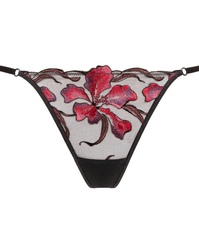Atelier Amour – Dernier Frisson Thong - Black & Red