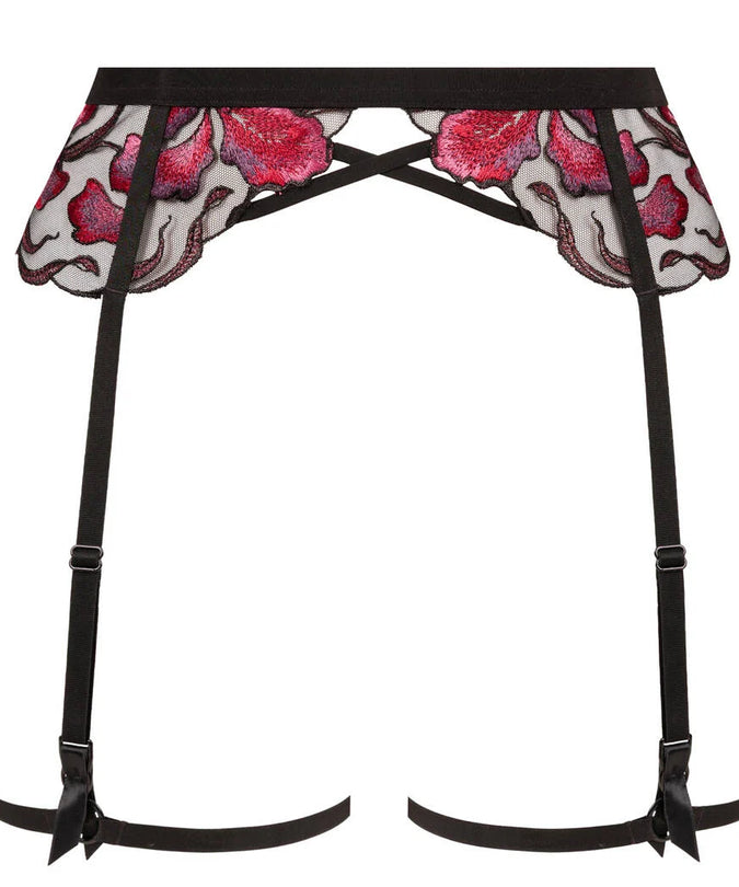 Atelier Amour – Dernier Frisson Garter Belt - Black & Red