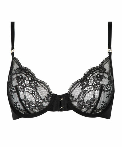 Atelier Amour Evasion Sensuelle Half cup Bra - Black - Pleasurements