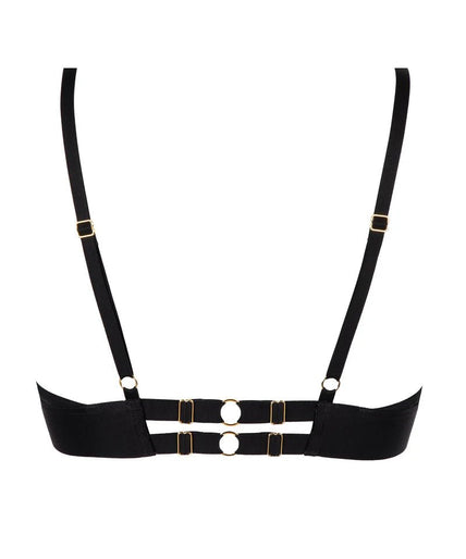 Atelier Amour Evasion Sensuelle Wired Triangle Bra - Black - Pleasurements