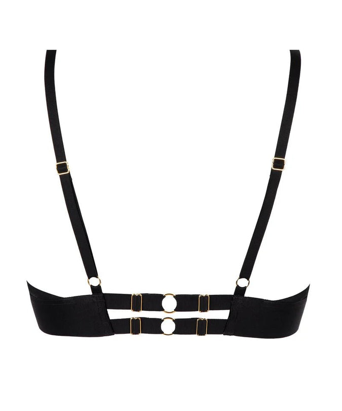 Atelier Amour Evasion Sensuelle Wired Triangle Bra - Black - Pleasurements