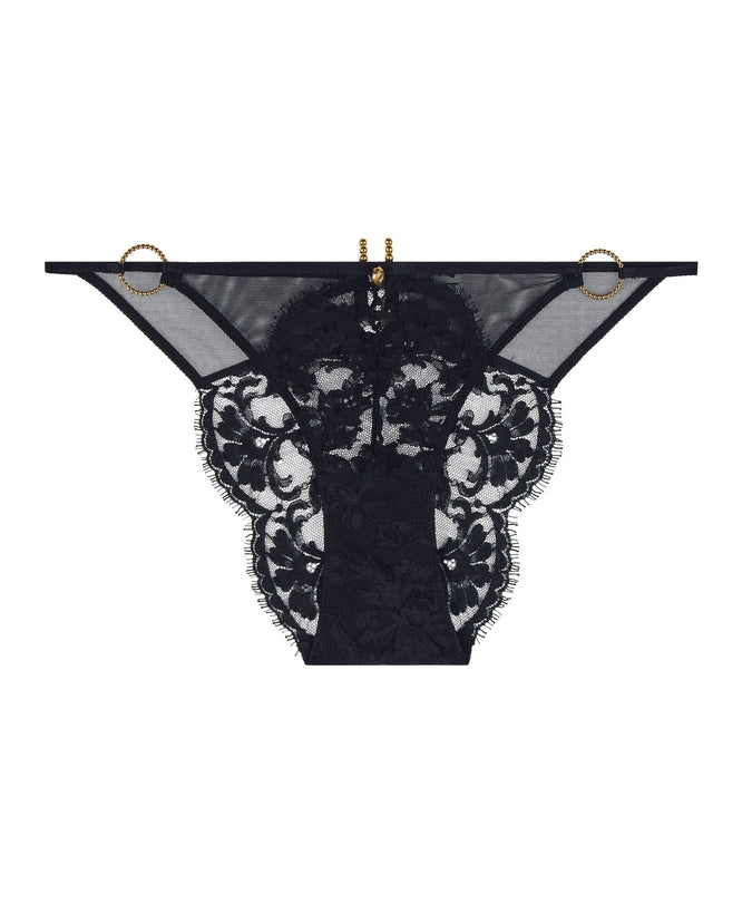 Aubade Under your Spell Mini - coeur Brief in Black - Pleasurements