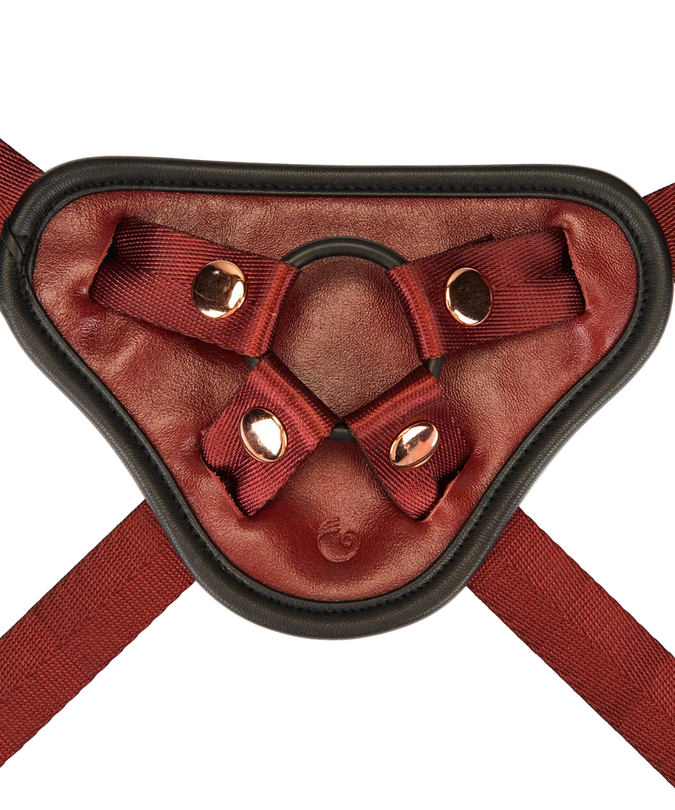 Liebe Seele Universal Leather Strap-On Harness – Wine Red
