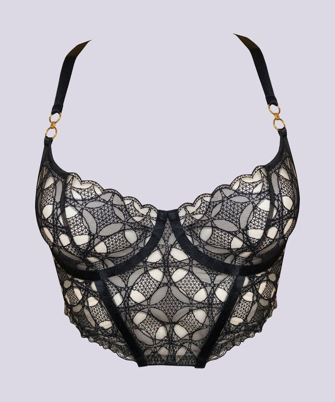 Bordelle Alta Bodice Bra Black - Pleasurements