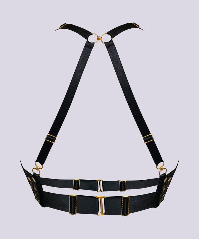 Bordelle Alta Bodice Bra Black - Pleasurements